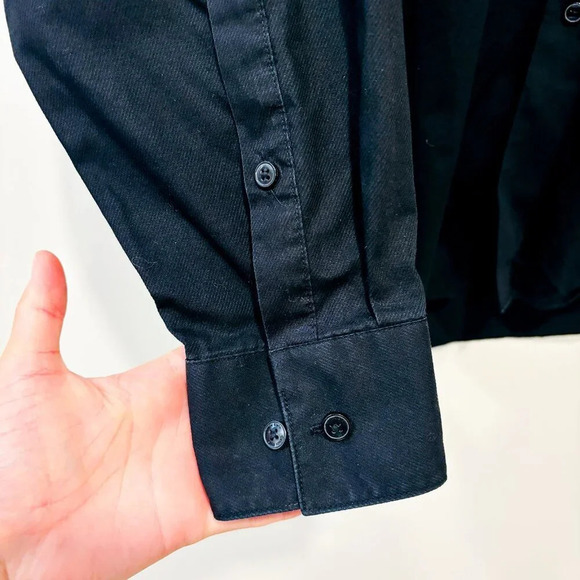 CALVIN KLEIN – Black dress shirt | Classic button-up * - Picture 4 of 8